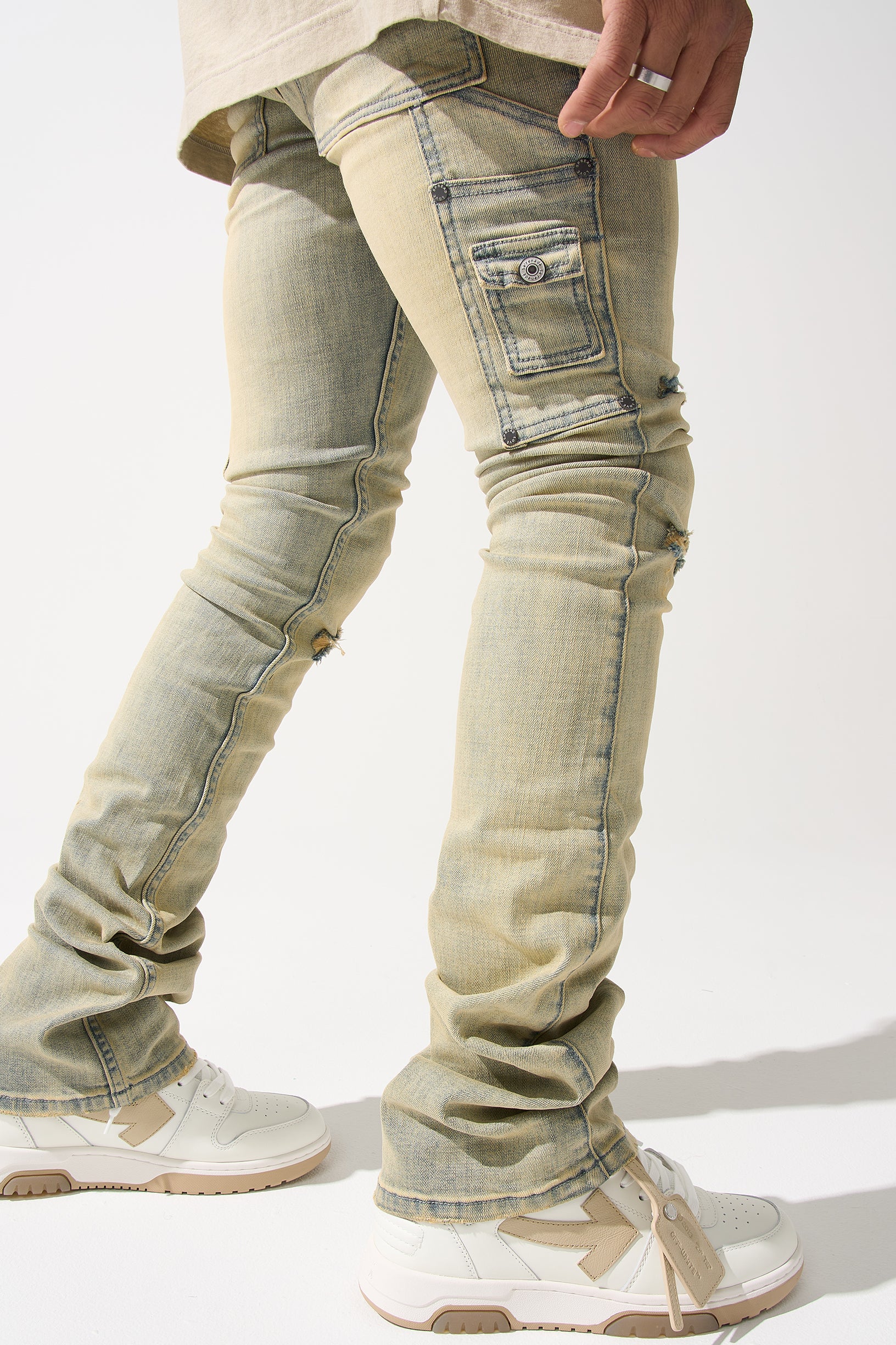 "CEDAR" Stacked Jeans - Image 5