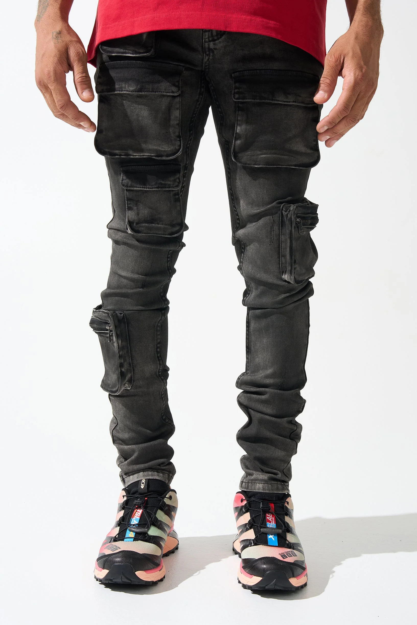 "CURRENT" Cargo Jeans - Image 2