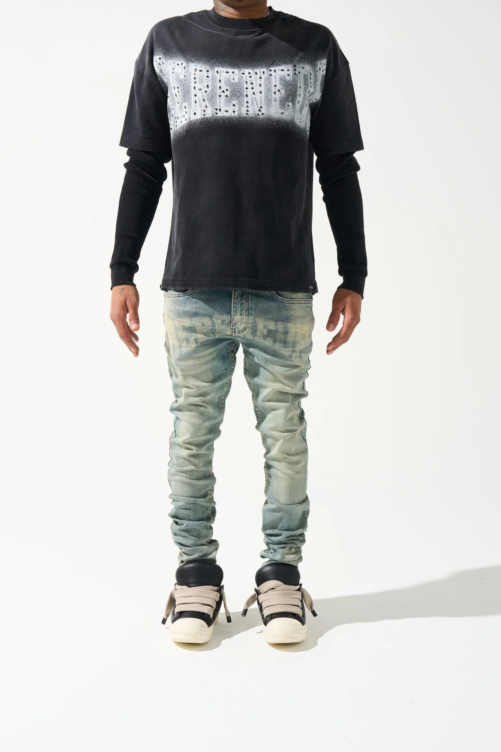 DYNASTY Mid Blue Jeans
