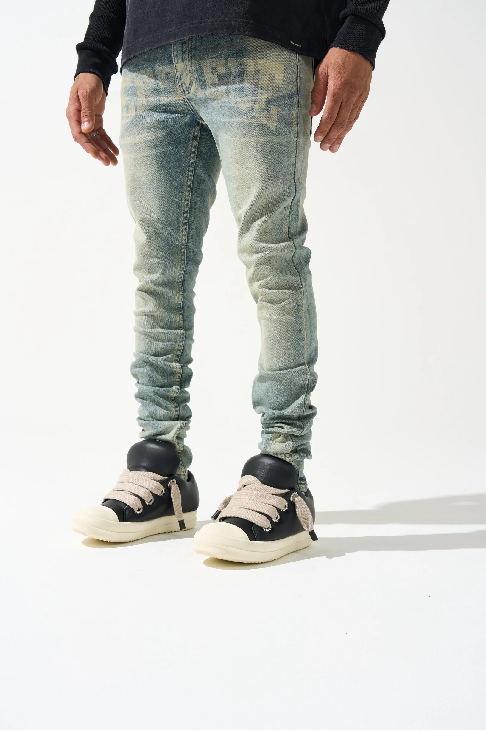 DYNASTY Mid Blue Jeans - Image 4
