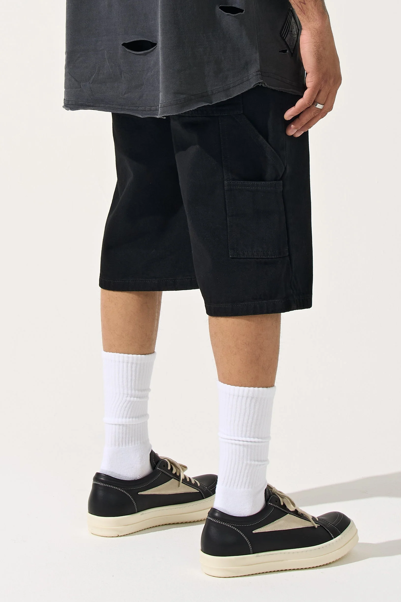 "INKSTONE" Denim Shorts - Image 4