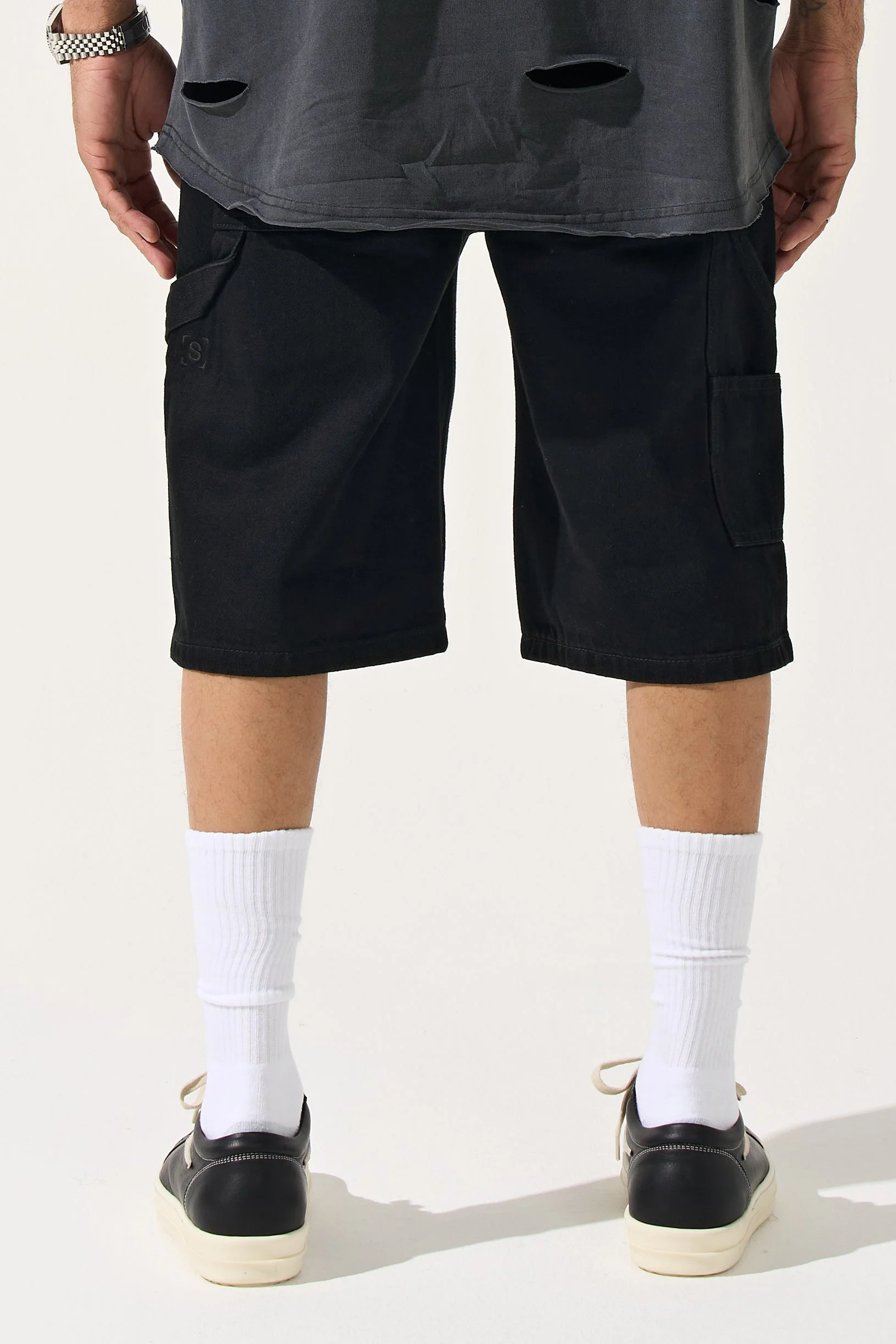 "INKSTONE" Denim Shorts - Image 5