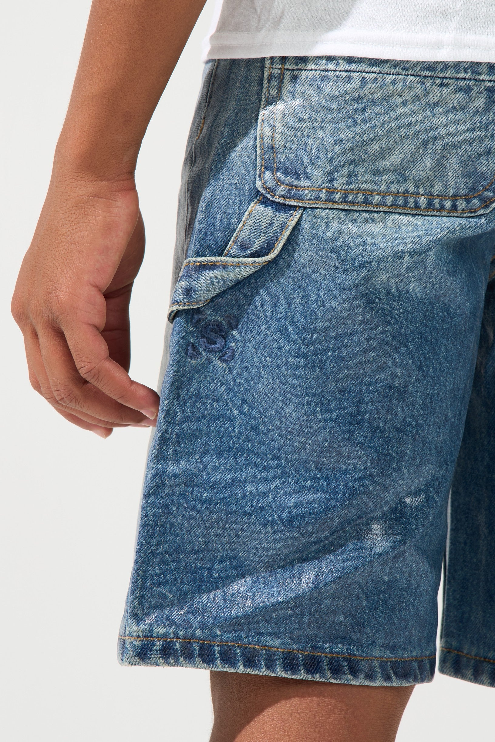 KIDS SAPPHIRE Denim Shorts - Image 6