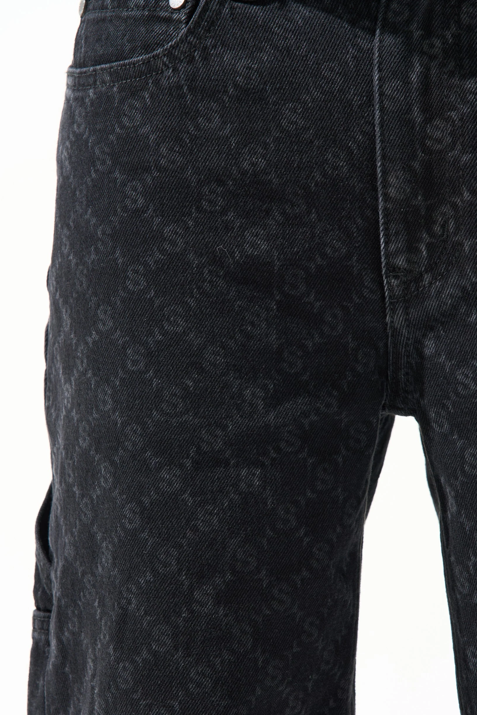 MONOGRAM Black Denim Shorts - Image 5