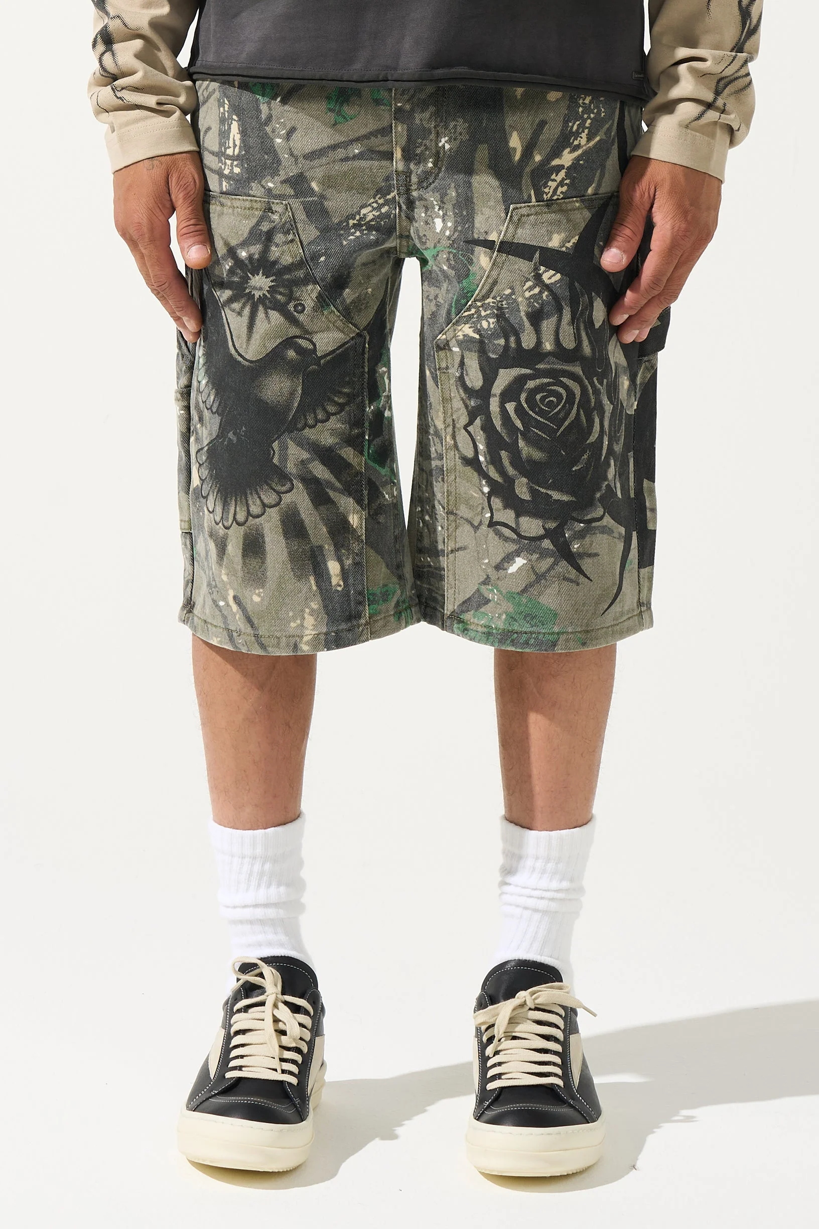 PARADI$E Denim Shorts - Image 3