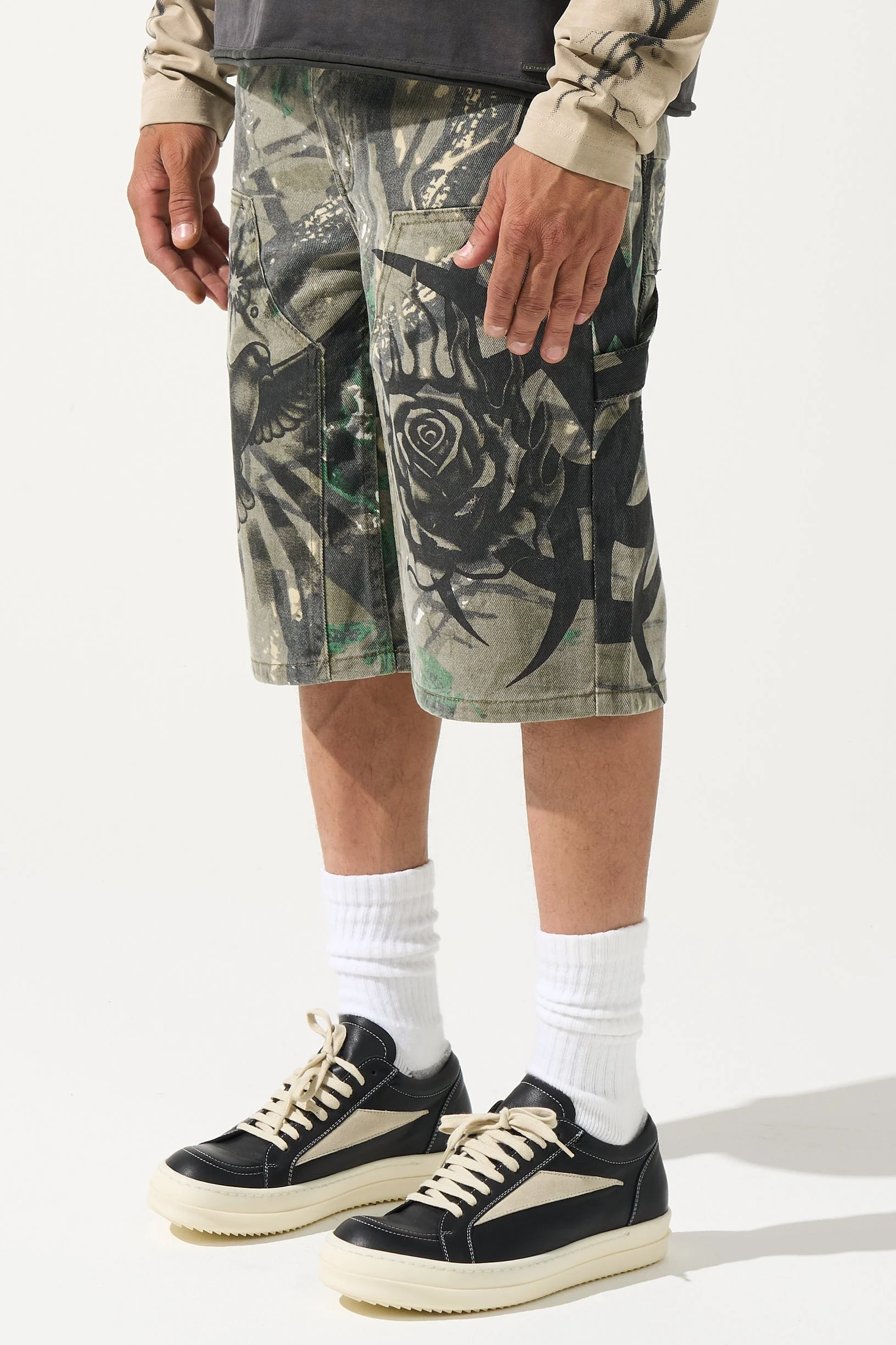 PARADI$E Denim Shorts - Image 4