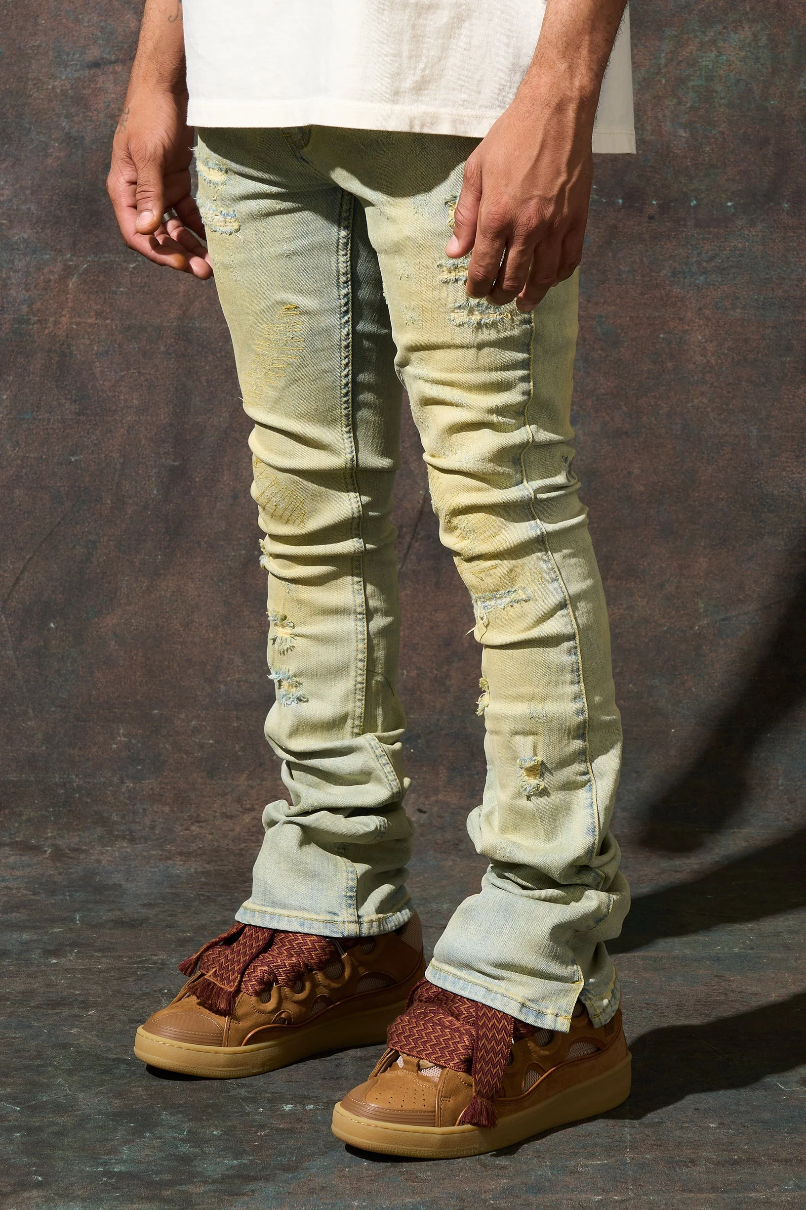 "TIERRA" Stacked Jeans - Image 4